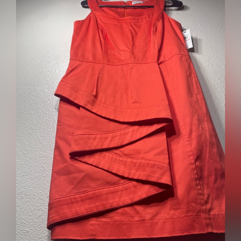 Nwt Marvin richards orange ruffled size 10 dress - Picture 7 of 13